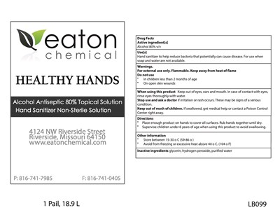 Healthy Hands 5-gal Pail Front/back (Lb099.80.05 Healthy Hands Eaton)
